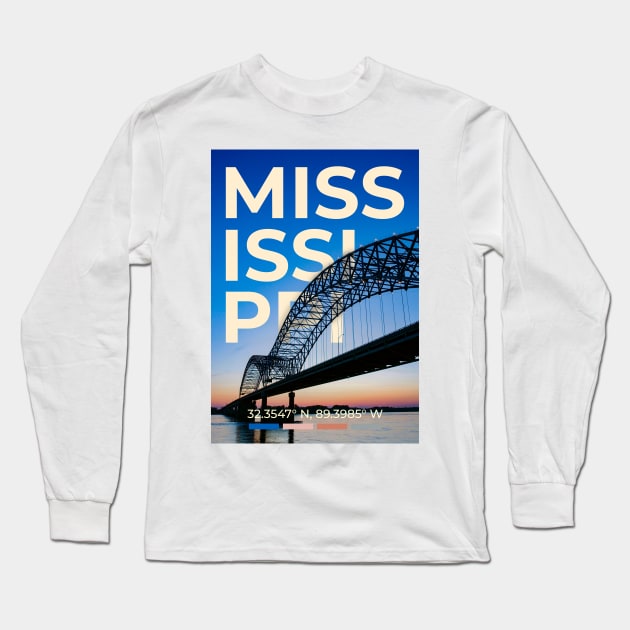 Mississippi Long Sleeve T-Shirt by mardavemardave